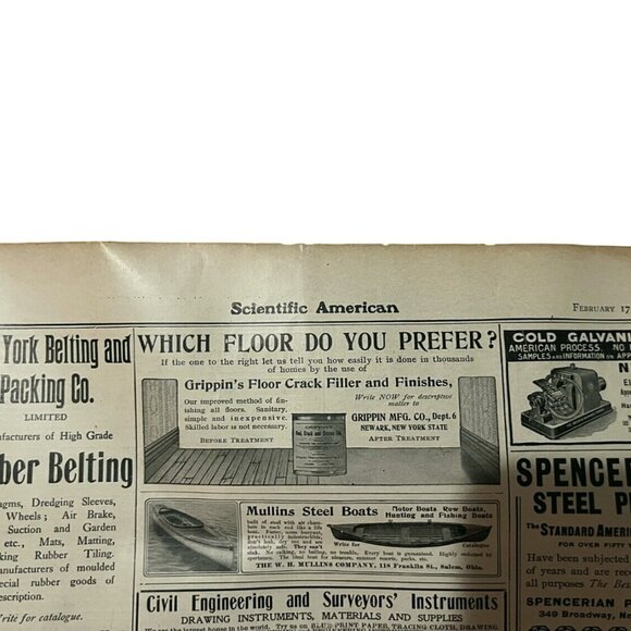 Scientific American Paper February 17, 1906 Pages 145-164 Vintage - Picture 5 of 10